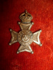 13th County of  London Regiment (Kensington) KC Officer's Collar Badge, Scarce !